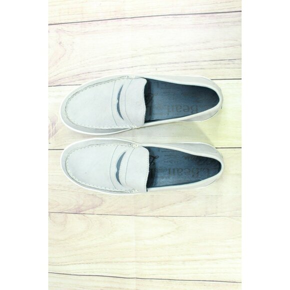 LL Bean Mountainville Gray Leather Slip-On Penny Loafer Shoes Size 10 M - Picture 7 of 9